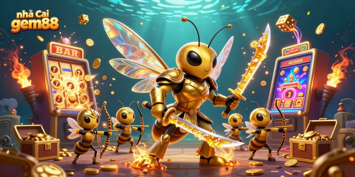 Experience the excitement at nhà cái gem88 with vibrant casino scenes featuring dynamic characters and games.