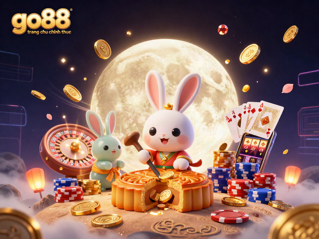 Engage with go88 trang chu chinh thuc featuring a folklore rabbit in an exciting 3D casino atmosphere.
