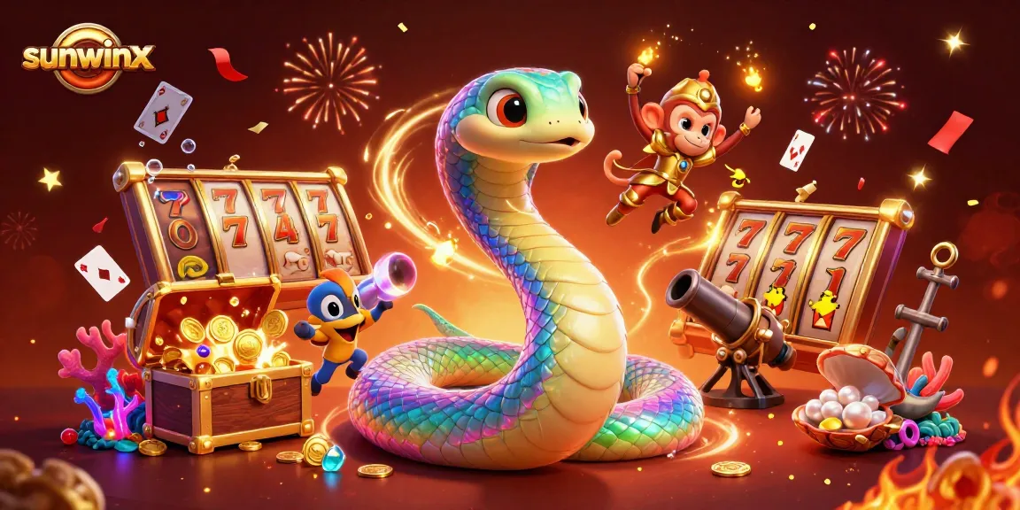 Join the winning excitement at sunwinx with vibrant casino-themed 3D illustration packed with energy!