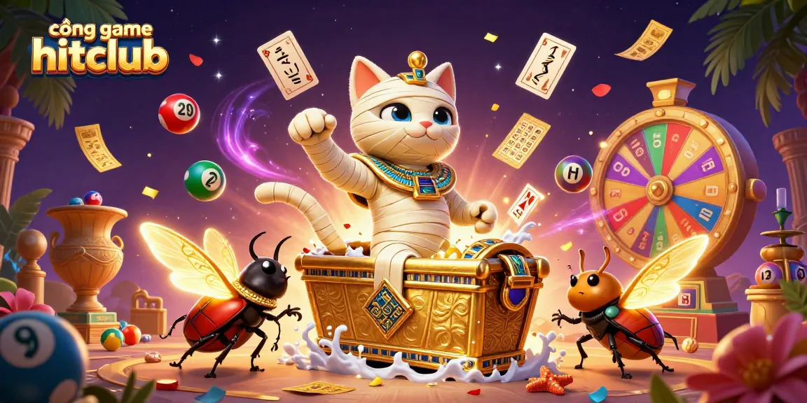 Engage with winning strategies at cổng game hitclub amid casino-themed excitement and vibrant elements.
